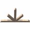 Ekena Millwork Saratoga Smooth Timber Gable Bracket, Douglas Fir, 84"W x 49"H x 5 1/2"D x 5 1/2"F, 14/12 Pitch GBW084X49X0606SAR00SDF - alternate 3